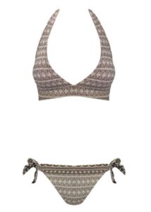 Bikini da bagno Melie & Madeleine Vesna - Marrone / Bianco