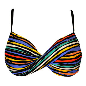Azura Bikini gornji dio Pop Tart Twist s U-žicom - crni, DD košarica