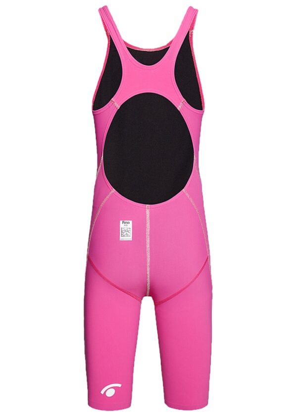 Jaked Macacão J Alpha Junior para Meninas com Costas Abertas até o Joelho – Magenta