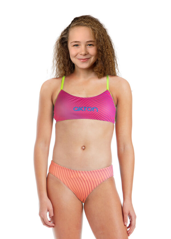 Akron Dívčí plavecké bikiny Belari - růžové-0