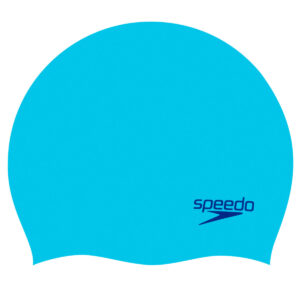 Speedo Dječja obična oblikovana silikonska kapa - svijetloplava-0