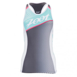 Zoot Γυναικείο τοπ με πλάτη Tri Team Racerback - Ακουαμαρίνα / Φρούτο του Πάθους