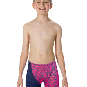 Speedo Αγοριών Junior Fastskin Endurance+ Υψηλή μέση Jammer - Ναυτικό / Ανακλαστικό κύμα