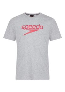 Speedo Maglietta Team Kit con logo grande - Grigia