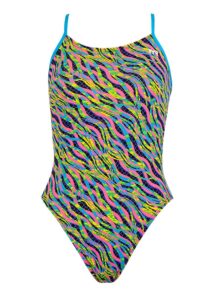 TYR Costume da bagno da donna Zazu Cut Out Fit - Blu / Giallo