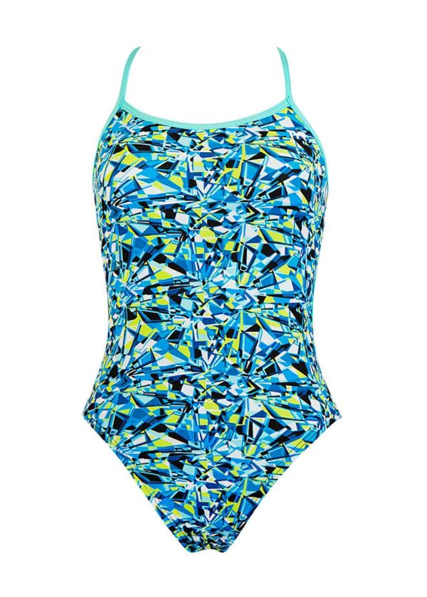 TYR Costume da bagno da donna Fragment Trinity Fit - Blu / Multicolore