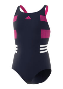 Adidas Μαγιό INFINITEX για κορίτσια - Μαύρο / Κόκκινο