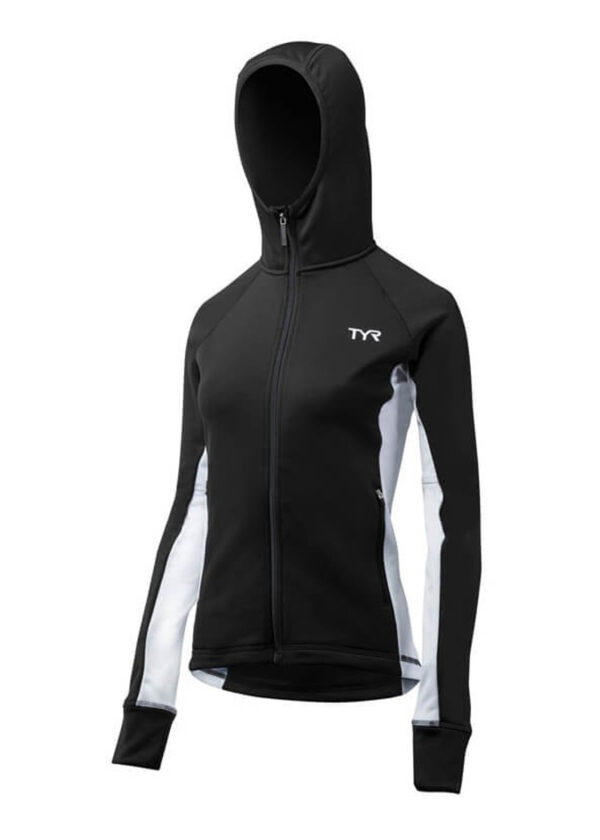 TYR Jaqueta feminina Alliance Victory Warm Up - Preta-0