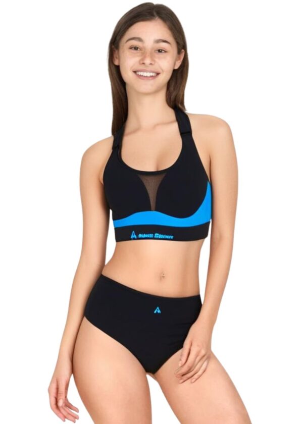Aquasphere Dívčí plavecké bikiny Kuma - černé / modré-0