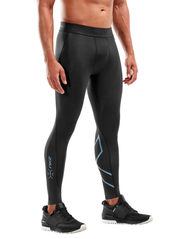 2XU Leggings da competizione da allenamento MCS X da uomo - Nero/Denim-0