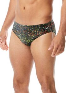 TYR Slip Atomic Racer da uomo - Nero/Multicolore