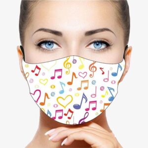 Μάσκα προσώπου Stay Safe - Μουσικές νότες - Just Mask