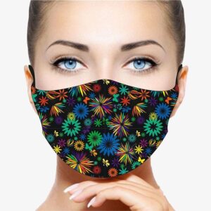 Mascherina Stay Safe - Fiori Stilizzati - Just Mask