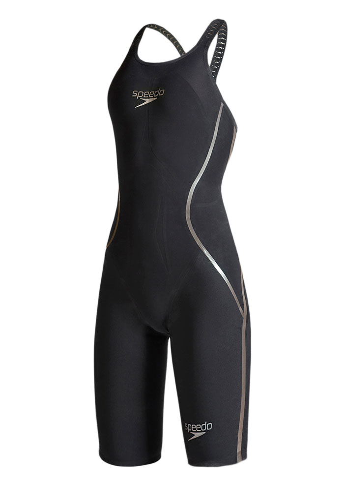 【最終値下げ】speedo LZR Racer X 競泳水着 Lサイズ Speedo LZR Racer X 露背及膝皮衣黑色/金色