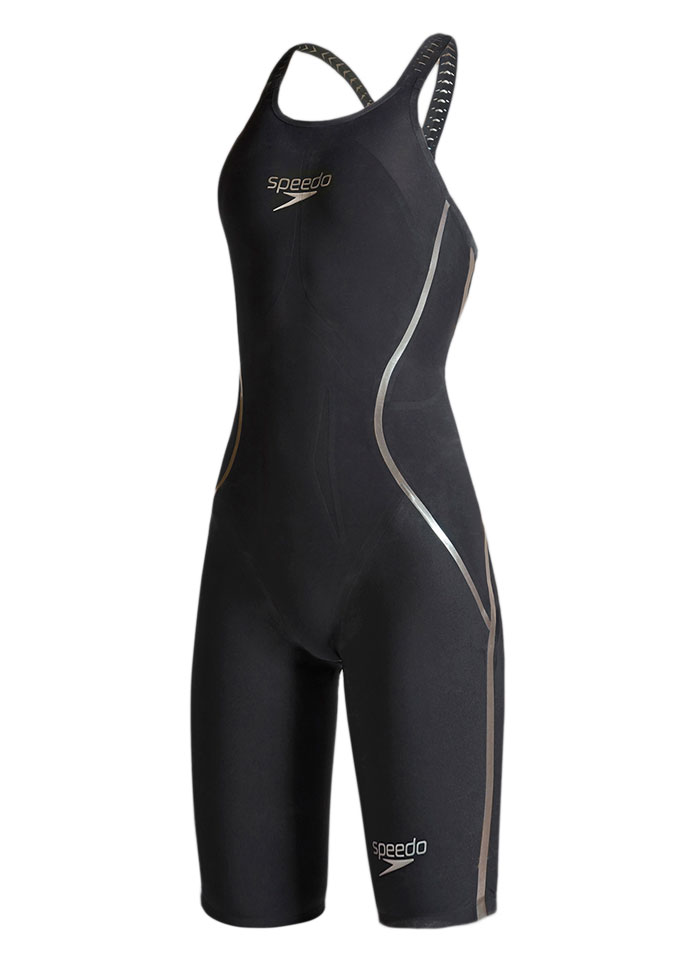 Speedo LZR Racer X 封闭式及膝皮衣黑色/金色