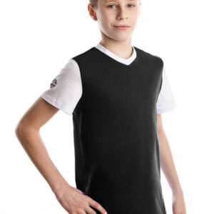 Mad Wave Camiseta Junior Pro - Preta/Branca-0