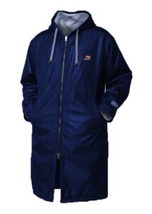 Zone3 Parka in pile polare - Blu navy/Arancione