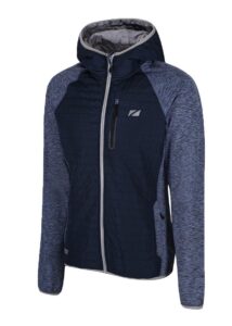 Zone3 Kurtka pikowana męska hybrydowa Puffa - Petrol Blue/ Grey