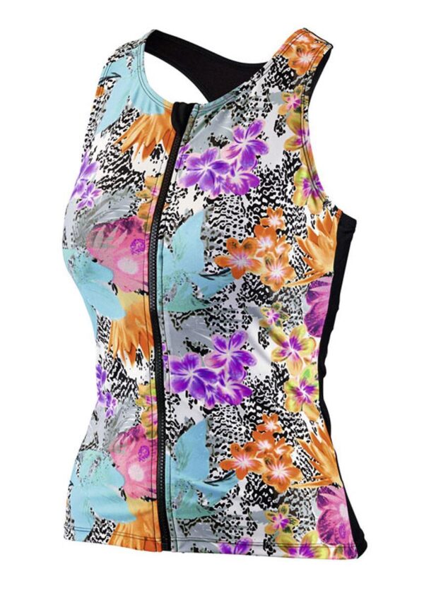 Beco Μαγιό Μπλούζα Tankini BESuit Κανονικής Γραμμής B-Cup - Πορτοκαλί / Μπλε-0