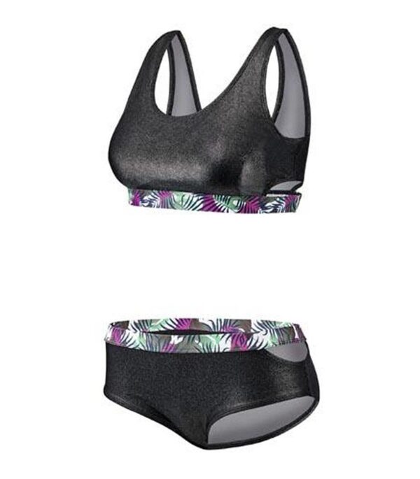 Beco Bikini a top incrociato vestibilità regolare - Nero / Rosa-0
