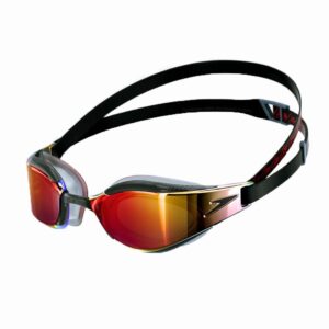 Speedo Fastskin Óculos Hyper Elite Mirror - Preto / Cinza Óxido / Dourado Fogo-0