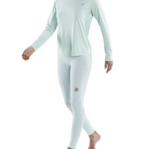 SKINS Top feminino de manga comprida Series-3 Activewear - Opal-0