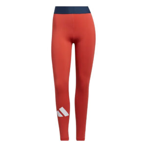Adidas Mallas largas Techfit Life de talle medio con el logo de Badge Of Sport para mujer - Rojo-0