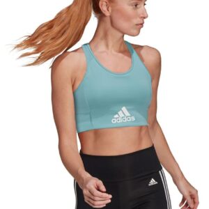 Adidas Ženski sportski grudnjak Aeroready Designed 2 Move s podstavom i logom - menta