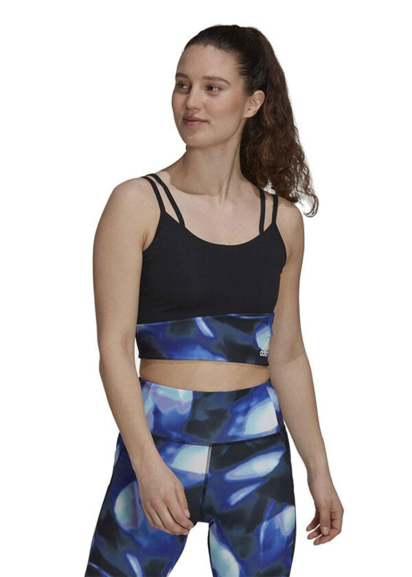 Adidas Top de sutiã feminino Aeroready You For You - Legend Ink-0