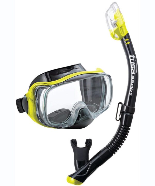 TUSA Imprex 3D Combo set za ronjenje - crna/ bljeskavo žuta-0
