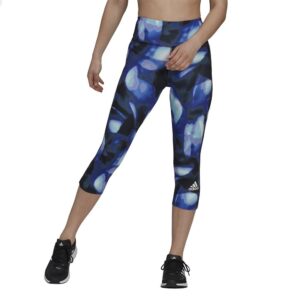 Adidas Ženske FeelBrilliant Aeroready You For You 3/4 tajice - crne/ljubičaste-0