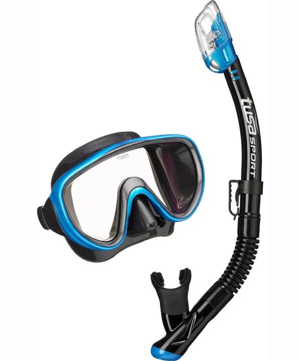 TUSA Conjunto de mergulho Serene Combo - Preto/Azul Rabo de Peixe-0