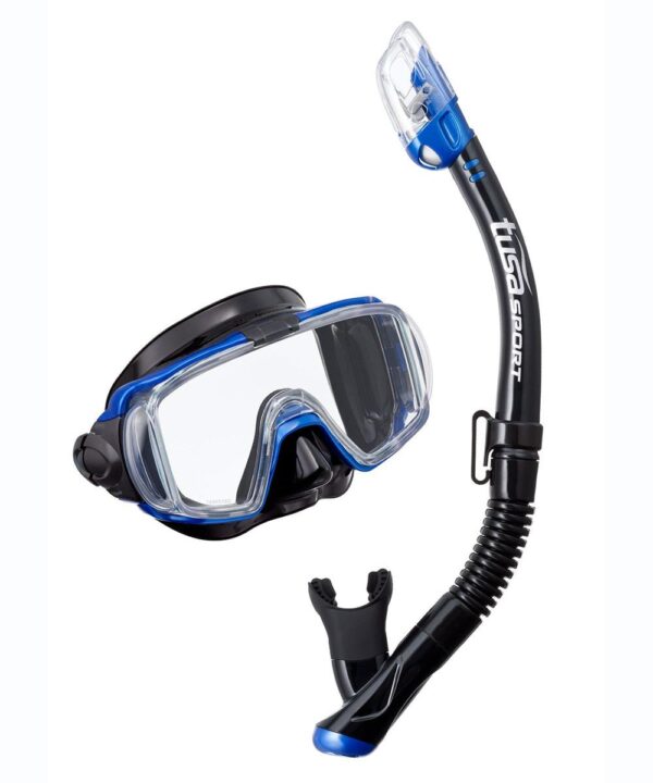 TUSA Visio Tri-Ex Combo set za ronjenje - crna/metalik plava-0
