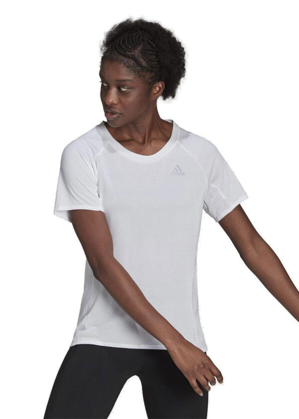 Adidas Camiseta feminina Adi Runner - Branca-0