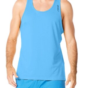 2XU Męski podkoszulek Aero - Lake Blue-0