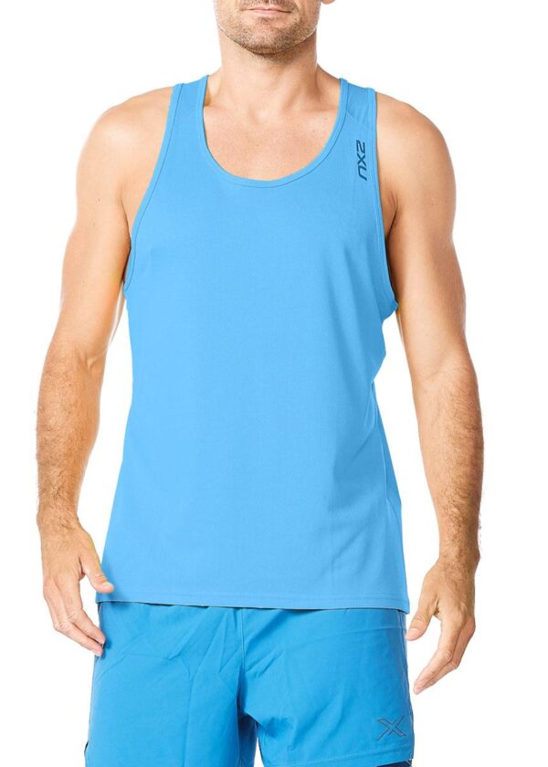 2XU Pánské tílko Aero - Lake Blue-0