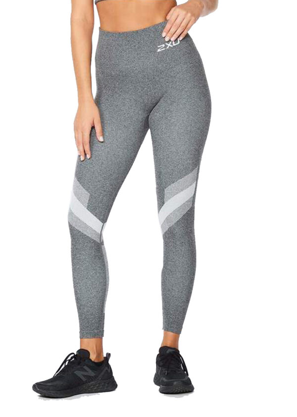 2XU Mallas Motion Tech para mujer - Gris jaspeado-0