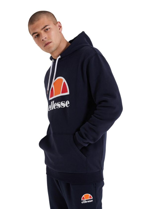 Ellesse Moletom com capuz Dahryl OH masculino - Azul-marinho-0