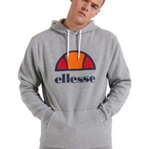 Ellesse Ανδρική Φούτερ με Κουκούλα Dahryl OH - Γκρι Marl-0