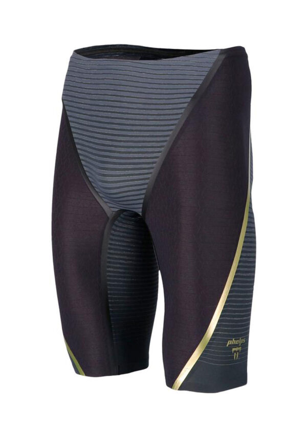 Calça masculina Phelps Matrix de cintura alta Jammer – Preto/Cinza
