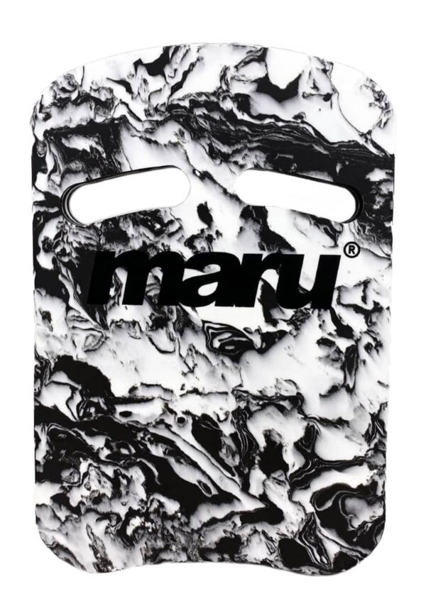 Maru Deska do ćwiczeń Swirl Two Grip Fitness Kickboard - czarno-biała