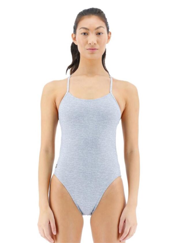 TYR Lapped Cutout Fit Swimsuit - Grey-0