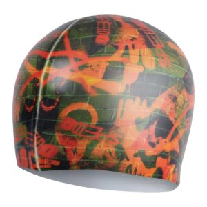 Speedo Boné com impressão digital - Verde oliva/ Laranja Salso