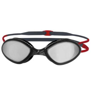 Zoggs Tiger Titanium naočale - sive/crvene/dimljene ogledalo-0