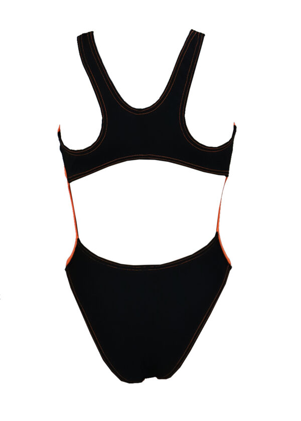Akron Maiô infantil Babbitt Evo – Laranja/Preto