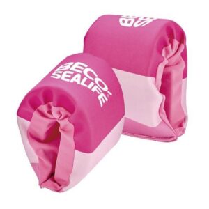 Beco-Braçadeiras de neoprene com tema de vida marinha - Rosa - 1-3 anos / 15-18 kg