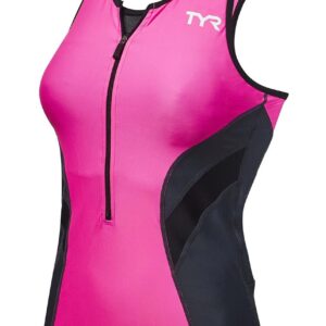 TYR Naiste Competitor Tri Singlet - Roosa/Hall