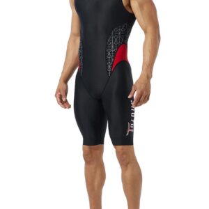 TYR Meeste Torque Pro ujumisriided - must/punane