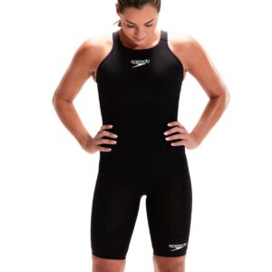 Speedo Fastskin LZR Ignite Ανοιχτή πλάτη για γόνατα - Μαύρο