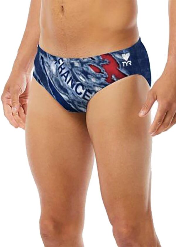 TYR Cueca esportiva DuraFast All Over Racer - Vermelha/Branca/Azul-0